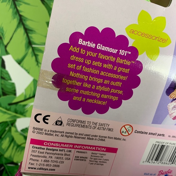 🎀 Retro 2002 Barbie Fashion Accessory Set Y2K 2000s Costume Dress Up - Picture 8 of 12